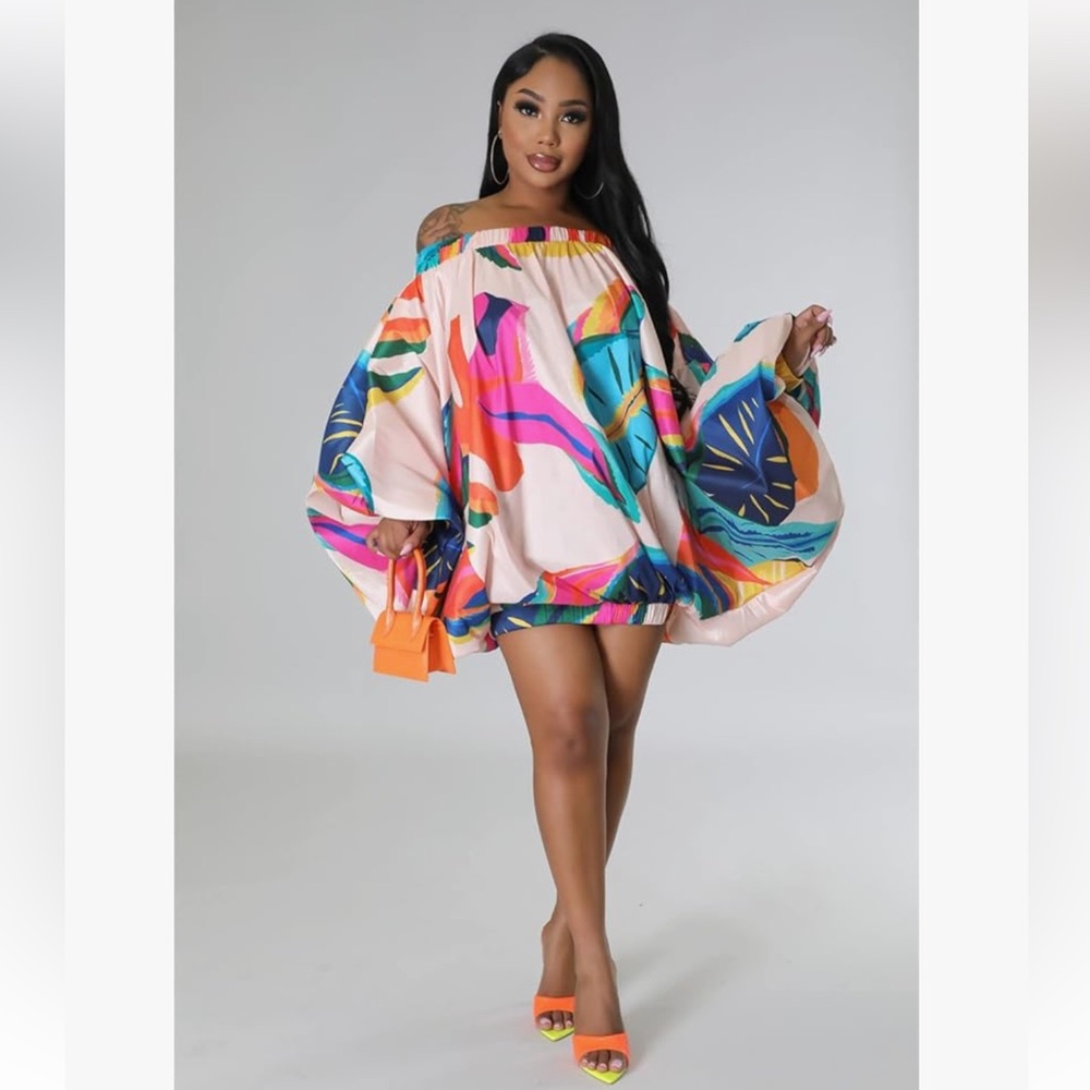 Balloon Dress Rainbow One Size (I’m Size 12/14)